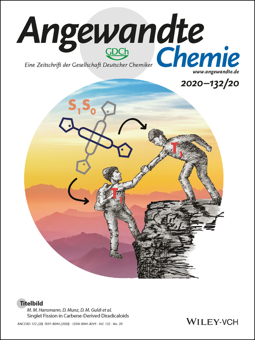 Titelbild: Singlet Fission in Carbene-Derived Diradicaloids (Angew. Chem. 20/2020) Volume 132 Issue 20, 2020