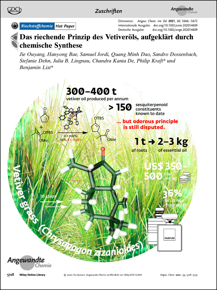 Frontispiz: Das riechende Prinzip des Vetiveröls, aufgeklärt durch chemische Synthese Volume 133 Issue 11, 2021