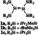 Stable Tetrakis(trialkylsilyl)disilenes; Synthesis, X-Ray Structures, and UV/VIS Spectra