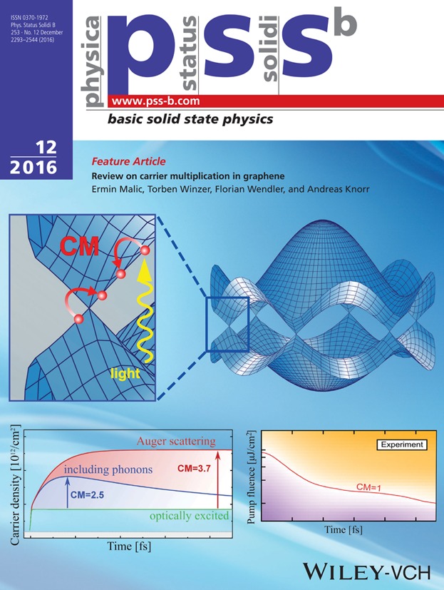 Review on carrier multiplication in graphene (Phys. Status Solidi B 12/2016)