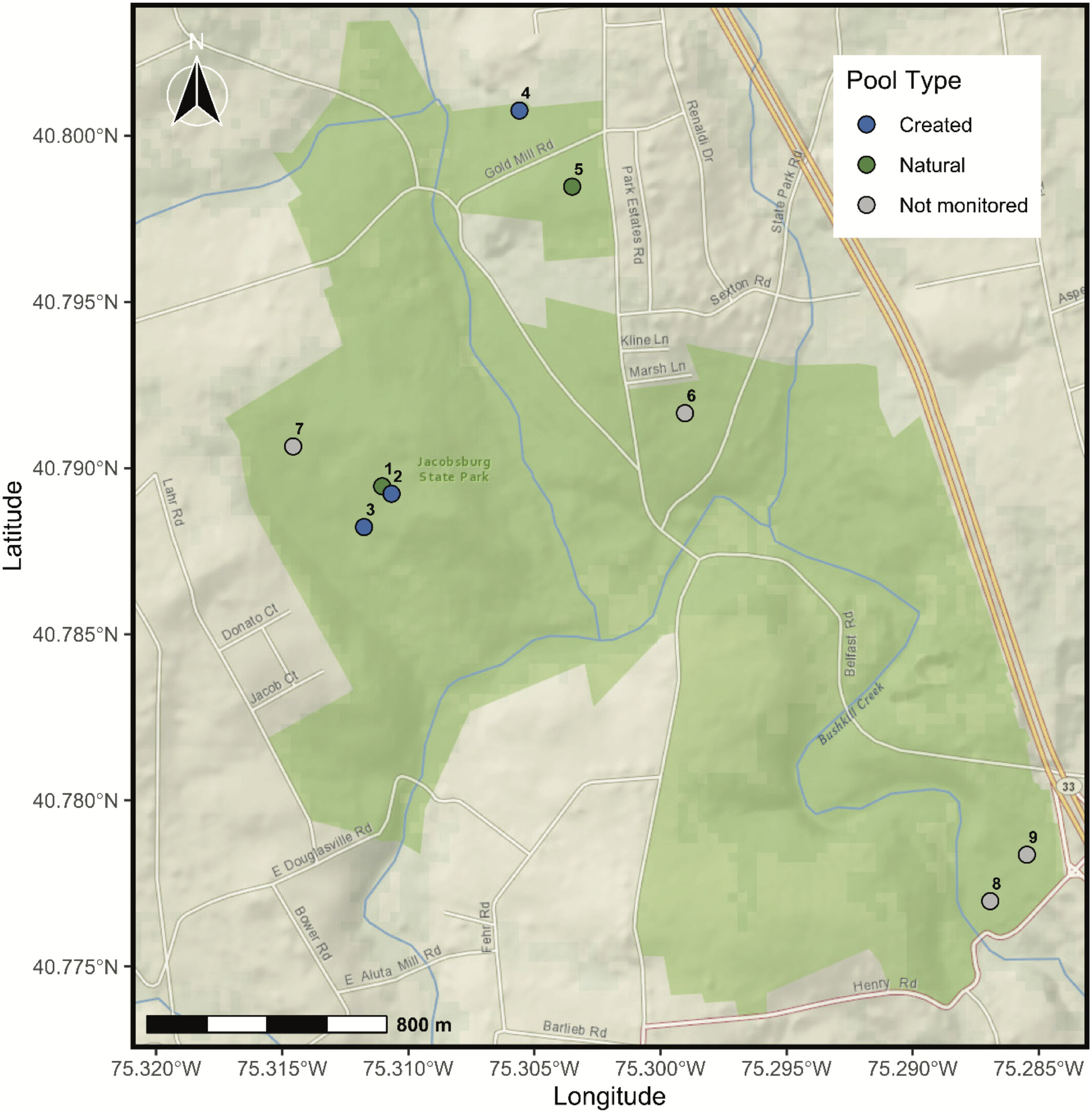Integrating Population Genetics With Long-Term Environmental Monitoring to Evaluate and Guide Vernal Pool Creation for Amphibian Conservation