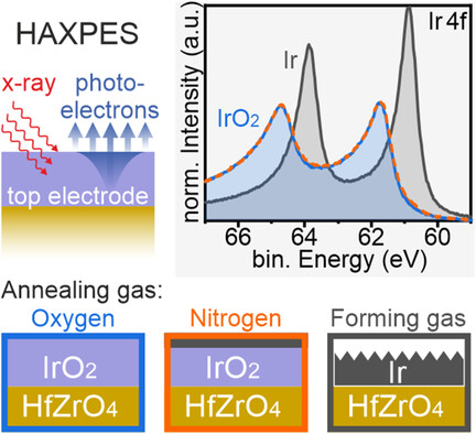 Chemical Stability of IrO2 Top Electrodes in Ferroelectric Hf0.5Zr0.5O2-Based Metal–Insulator–Metal Structures: The Impact of Annealing Gas