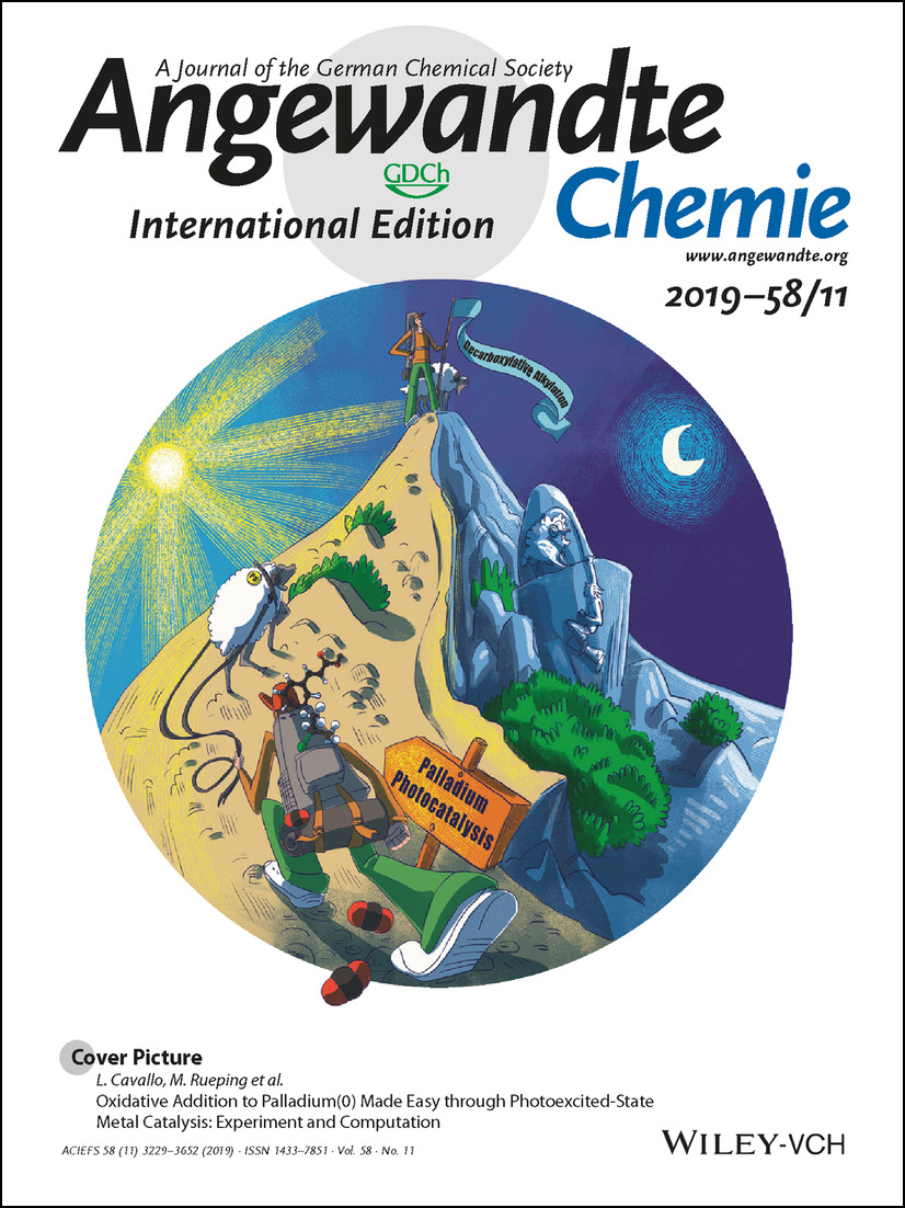 Cover Picture: Oxidative Addition to Palladium(0) Made Easy through Photoexcited-State Metal Catalysis: Experiment and Computation (Angew. Chem. Int. Ed. 11/2019) Volume 58 Issue 11, 2019