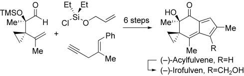 Enantioselective Total Synthesis of (−)-Acylfulvene and (−)-Irofulven