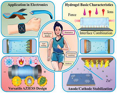 Hydrogel Electrolyte Enabled High-Performance Flexible Aqueous Zinc Ion Energy Storage Systems toward Wearable Electronics