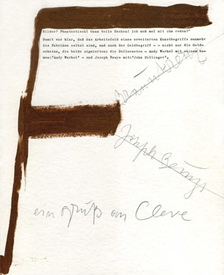 Joseph Beuys und die Braunkreuzfarbe
