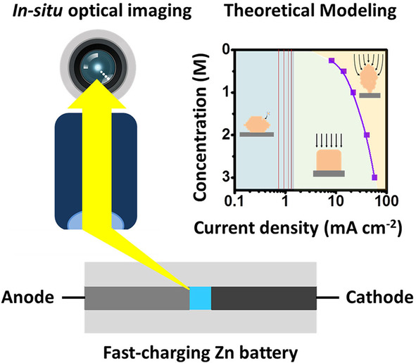 Ultrafast Metal Electrodeposition Revealed by In Situ Optical Imaging and Theoretical Modeling towards Fast-Charging Zn Battery Chemistry