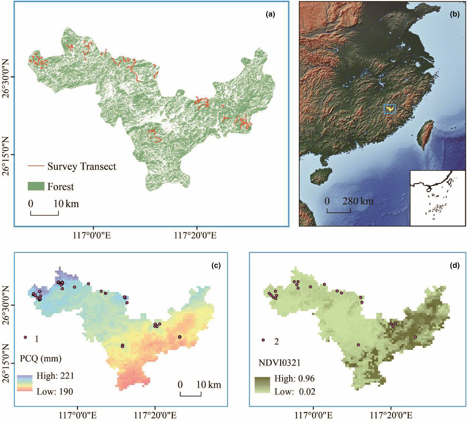 Field survey data for conservation: Evaluating suitable habitat of Chinese pangolin at the county-level in eastern China (2000–2040)