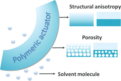 Organic Molecule-Driven Polymeric Actuators