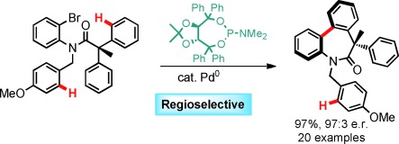 Enantioselective C<span class='icomoon'></span>H Arylation Strategy for Functionalized Dibenzazepinones with Quaternary Stereocenters