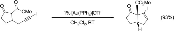 Gold(I)-Catalyzed 5-endo-dig Carbocyclization of Acetylenic Dicarbonyl Compounds