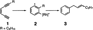 Rhodium(I)-Catalyzed Cycloaromatization of Acyclic 3-Ene-1,5-diynes