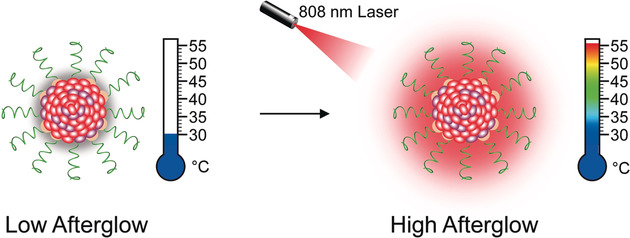 Temperature-Correlated Afterglow of a Semiconducting Polymer Nanococktail for Imaging-Guided Photothermal Therapy