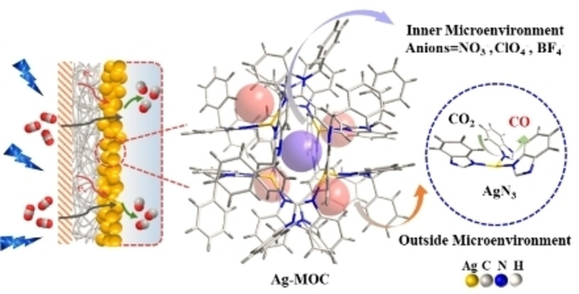 Anion Modulation of Ag-Imidazole Cuboctahedral Cage Microenvironments for Efficient Electrocatalytic CO2 Reduction