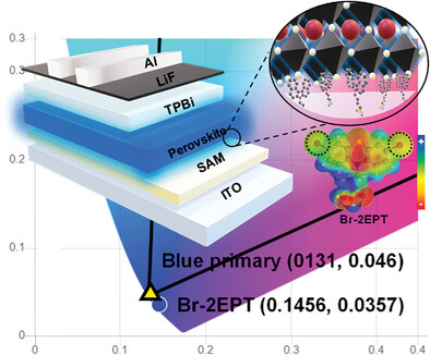 Enhanced Hole-Injecting Interface for High-Performance Deep-Blue Perovskite Light-Emitting Diodes Using Dipole-Controlled Self-Assembled Monolayers