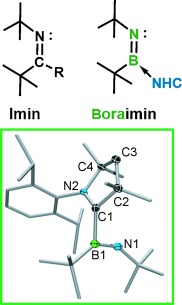 Verschiedene Reaktivitäten von Iminoboranen gegenüber Carbenen: BN-Isostere von Carben-Alkin-Addukten
