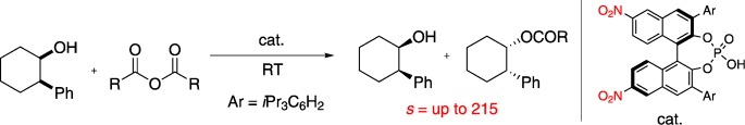 Kinetic Resolution of Secondary Alcohols Catalyzed by Chiral Phosphoric Acids
