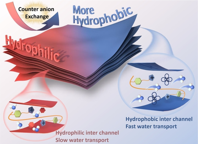 Poly(ionic liquid)-Armored MXene Membrane: Interlayer Engineering for Facilitated Water Transport