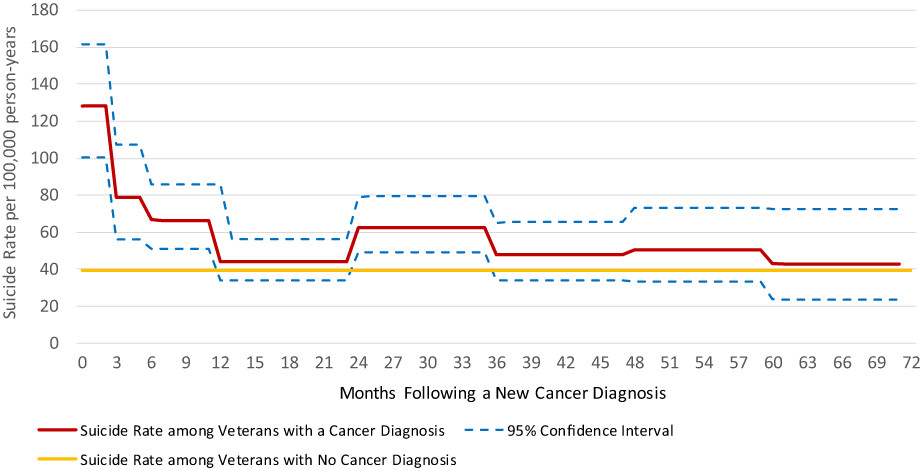 Suicide risk following a new cancer diagnosis among Veterans in Veterans Health Administration care
