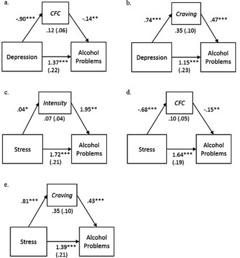 Alcohol Demand, Future Orientation, and Craving Mediate the Relation Between Depressive and Stress Symptoms and Alcohol Problems