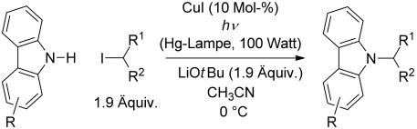 Transition-Metal-Catalyzed Alkylations of Amines with Alkyl Halides: Photoinduced, Copper-Catalyzed Couplings of Carbazoles