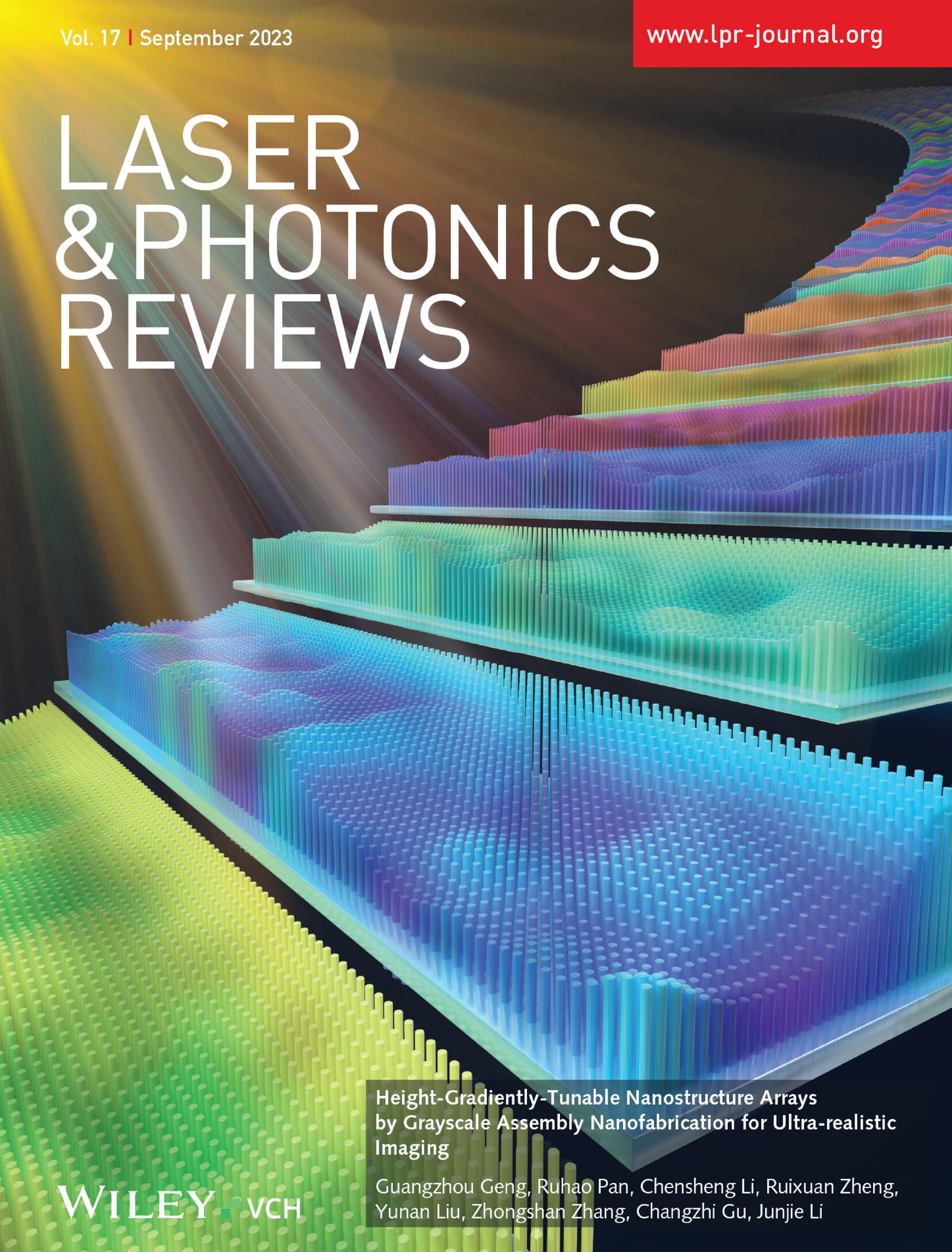 Height-Gradiently-Tunable Nanostructure Arrays by Grayscale Assembly Nanofabrication for Ultra-realistic Imaging (Laser Photonics Rev. 17(9)/2023) Volume 17 Issue 9, 2023