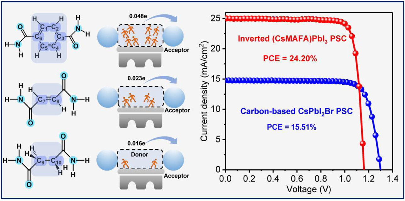 Influence of Donor Skeleton on Intramolecular Electron Transfer Amount for Efficient Perovskite Solar Cells