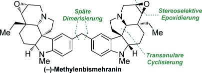Enantioselektive Totalsynthese von (−)-Mehranin, (−)-Methylenbismehranin und verwandten Aspidosperma-Alkaloiden