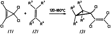 Tetrachlorovinylcarbene from Tetrachlorocyclopropene; Facile Synthesis of Vinylcyclopropanes