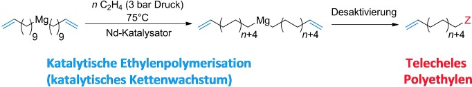 Telechelic Polyethylene from Catalyzed Chain-Growth Polymerization