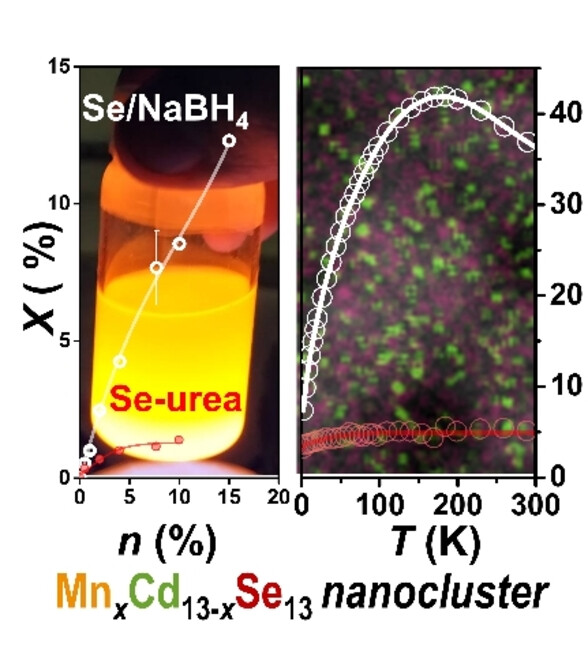 Unexpected Magnetic Moments in Manganese-Doped (CdSe)13 Nanoclusters: Role of Ligands