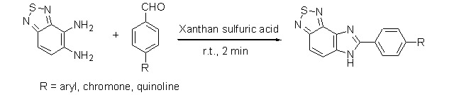 Xanthan Sulfuric Acid: An Efficient Bio-supported and Recyclable Solid Acid Catalyst for the Synthesis of 2-Aryl Thiadiazolo Benzimidazoles