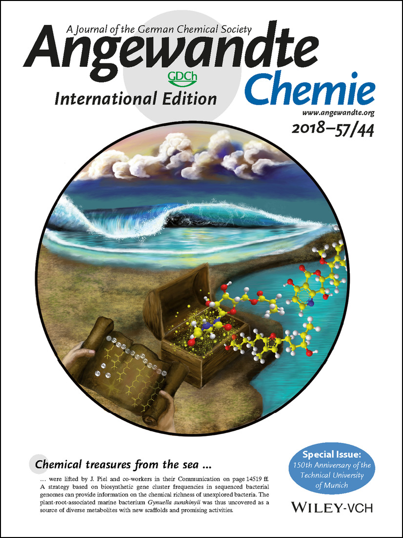 Inside Cover: Genome-Based Identification of a Plant-Associated Marine Bacterium as a Rich Natural Product Source (Angew. Chem. Int. Ed. 44/2018) Volume 57 Issue 44, 2018