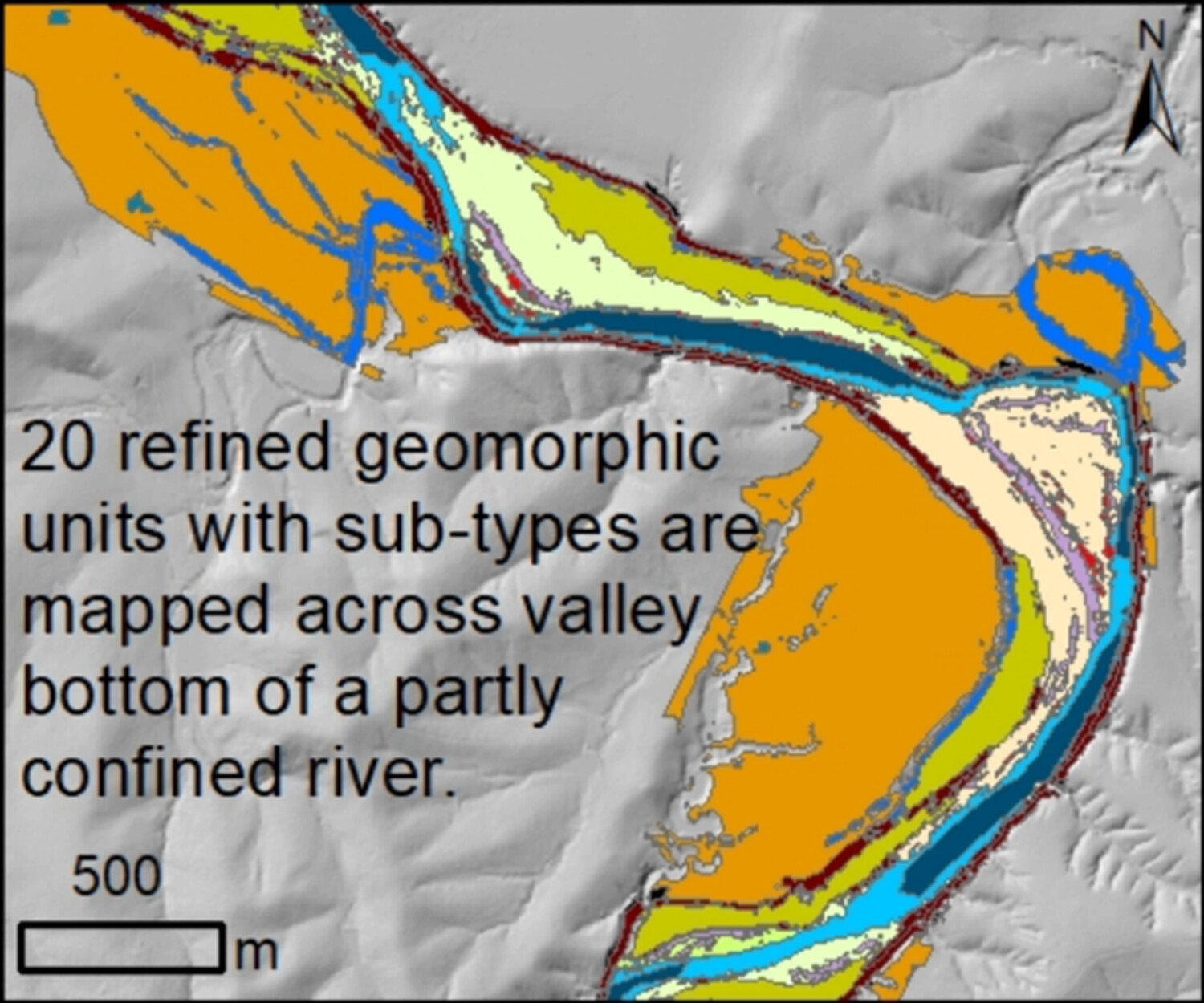 A hierarchical method and workflow for the semi-automated mapping of valley bottom geomorphic units using publicly available remote sensing datasets