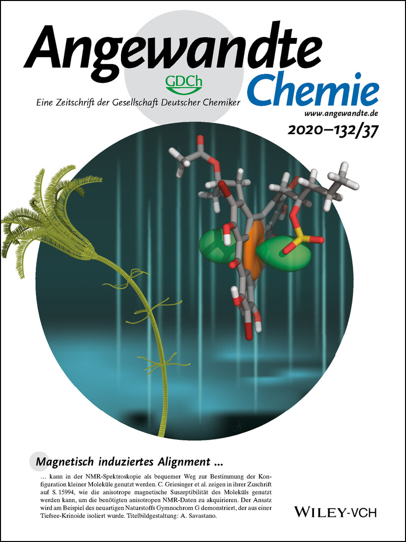 Innenrücktitelbild: Magnetically Induced Alignment of Natural Products for Stereochemical Structure Determination via NMR (Angew. Chem. 37/2020) Volume 132 Issue 37, 2020