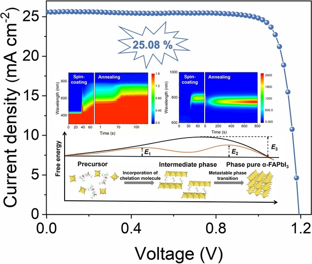 Lead-Chelating Intermediate for Air-Processed Phase-Pure FAPbI3 Perovskite Solar Cells