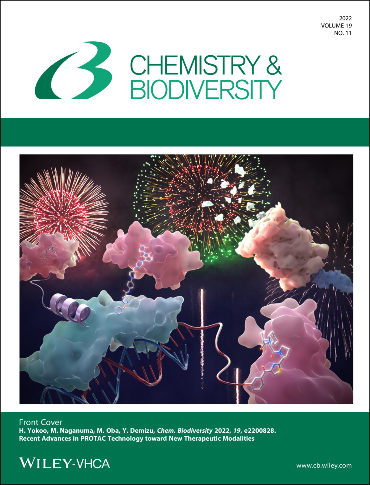 Front Cover: Recent Advances in PROTAC Technology Toward New Therapeutic Modalities (Chem. Biodiversity 11/2022) Volume 19 Issue 11, 2022