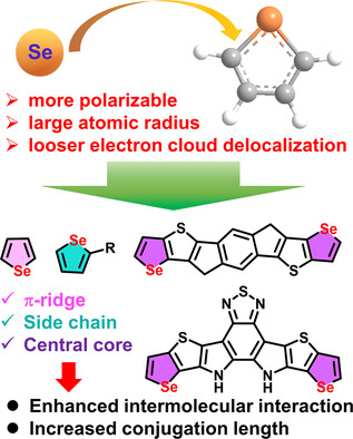 Selenium: A Unique Member in the Chalcogen Family for Conjugated Materials Used in Perovskite and Organic Solar Cells