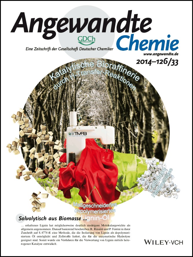 Innentitelbild: Catalytic Biorefining of Plant Biomass to Non-Pyrolytic Lignin Bio-Oil and Carbohydrates through Hydrogen Transfer Reactions (Angew. Chem. 33/2014)