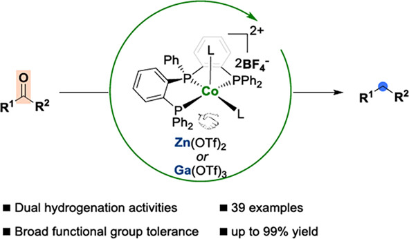 A Pincer Cobalt Complex as Catalyst with Dual Hydrogenation Activities for Hydrodeoxygenation of Ketones with H2†