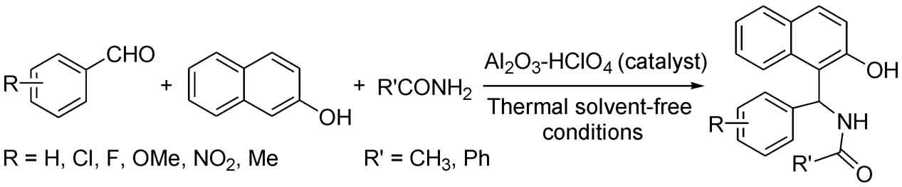 Preparation and Application of Perchloric Acid Supported on Alumina (Al2O3-HClO4) to the Synthesis of α-(α-Amidobenzyl)-β-naphthols