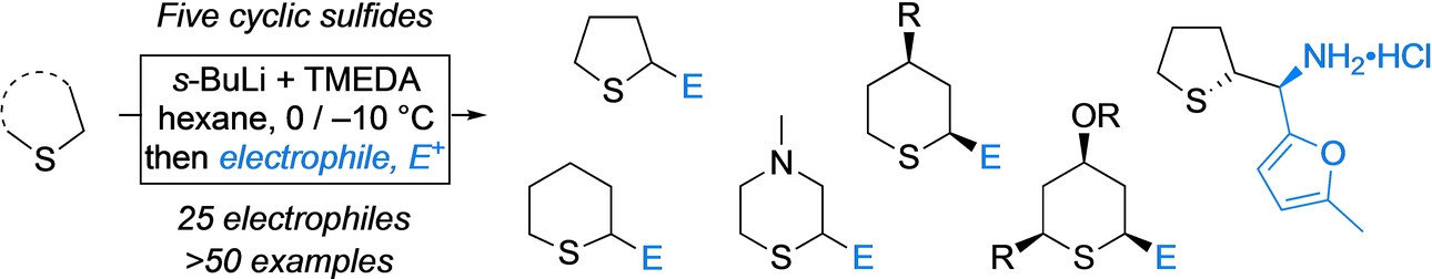 α-Functionalisation of Cyclic Sulfides Enabled by Lithiation Trapping