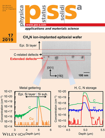 Fundamental Characteristics of Cyanide-Related Multielement Molecular Ion-Implanted Epitaxial Si Wafers for High-Performance CMOS Image Sensors Volume 216 Issue 17, 2019