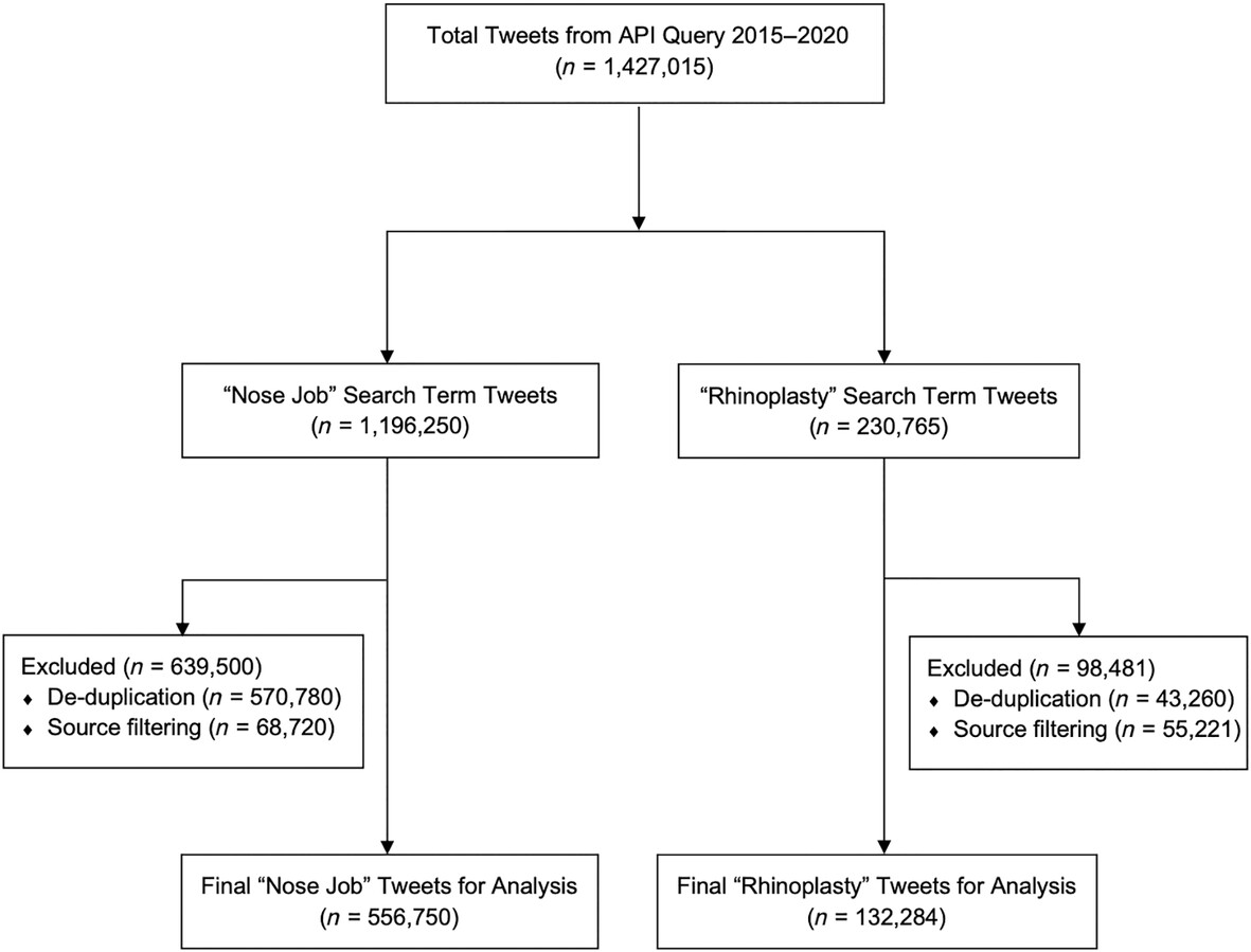 A quantitative analysis of Twitter (“X”) trends in the discussion of rhinoplasty