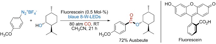 Metal-Free, Room-Temperature, Radical Alkoxycarbonylation of Aryldiazonium Salts through Visible-Light Photoredox Catalysis