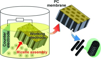 Electrochemical Synthesis of One-Dimensional Mesoporous Pt Nanorods Using the Assembly of Surfactant Micelles in Confined Space