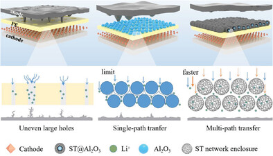 Yolk–Shell Structured ST@Al2O3 Enables Functional PE Separator with Enhanced Lewis Acid Sites for High-Performance Lithium Metal Batteries