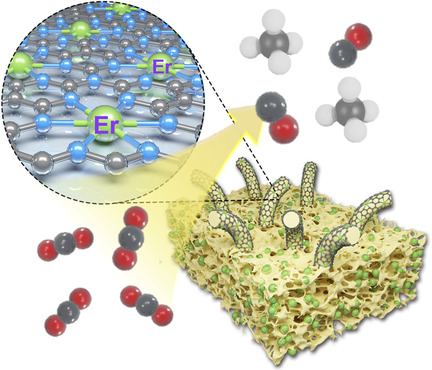 Rare-Earth Single Erbium Atoms for Enhanced Photocatalytic CO2 Reduction