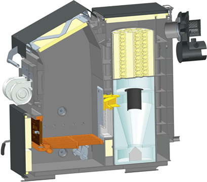 Innovative Combustion System for Economic and Ecological Thermal Utilization of Solid Fuel in Heating Boilers