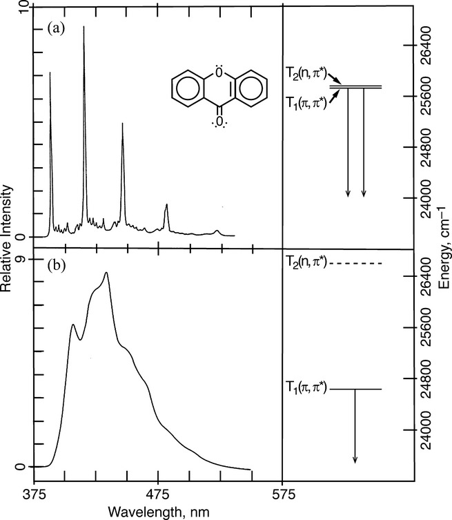 On the Dual Phosphorescence of Xanthone and Chromone in Glassy Hydrocarbon Hosts